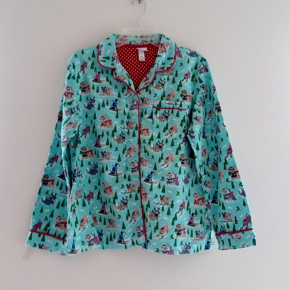 Wondershop Flanel Pajama with Sledding Dogs Print, size L - Picture 2 of 13